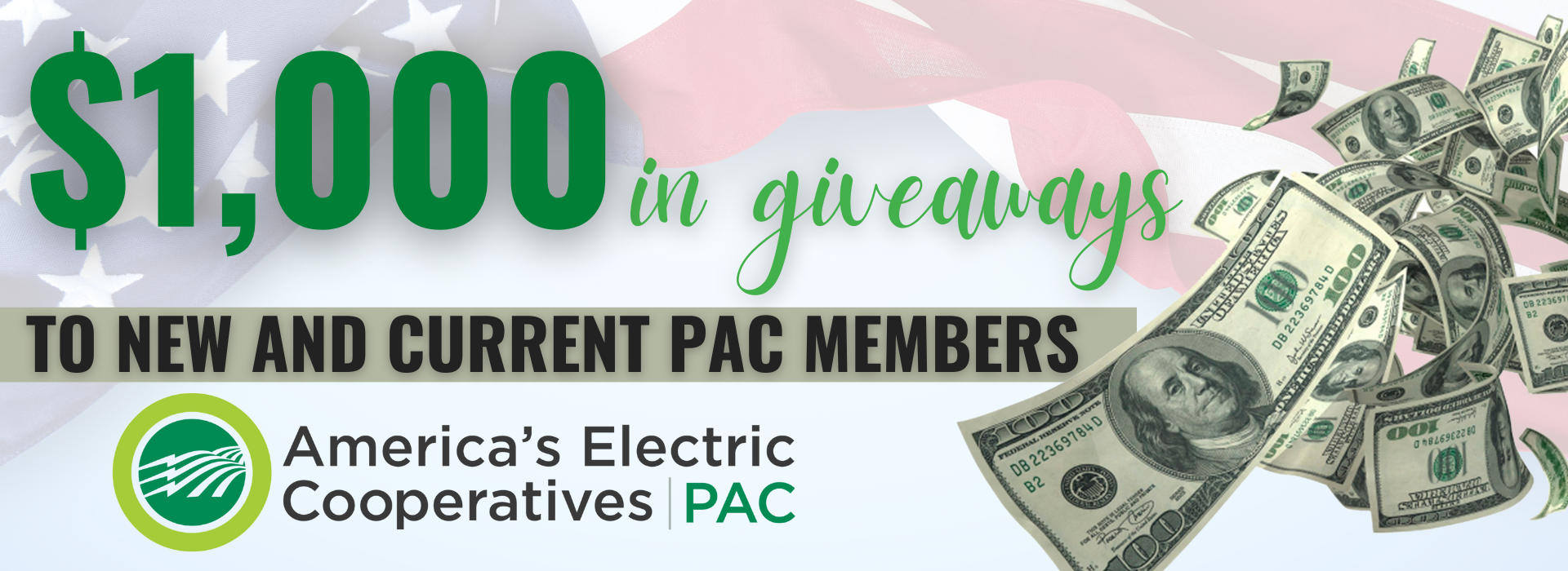 $1,000 in giveaways to PAC members