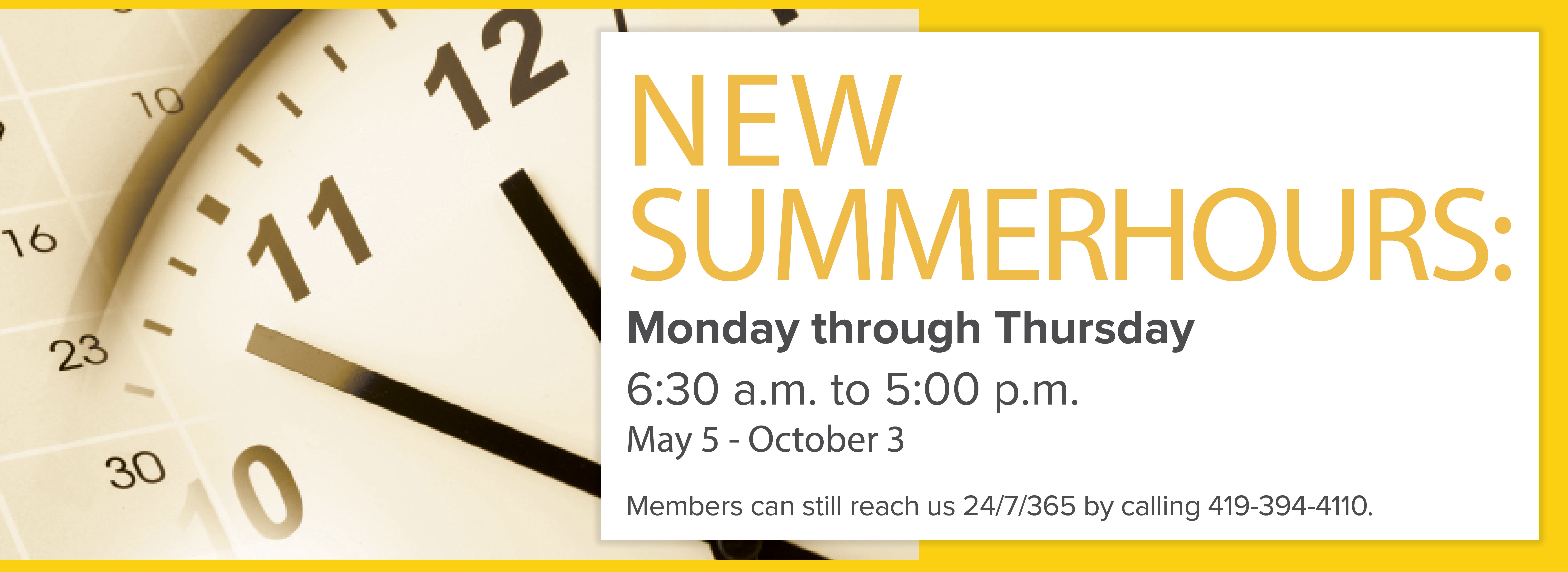 summer hours