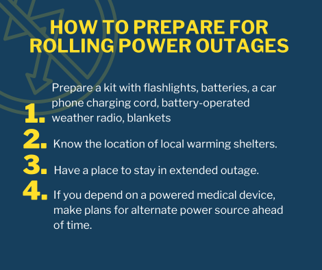 how to prepare for rolling outages