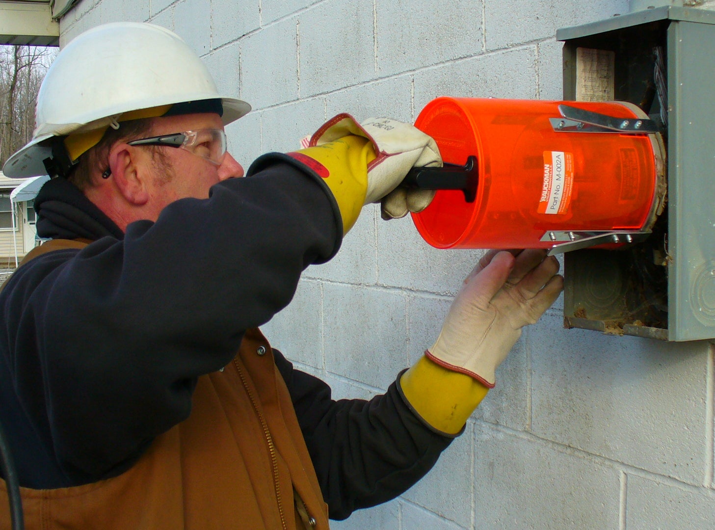 Steve working outside