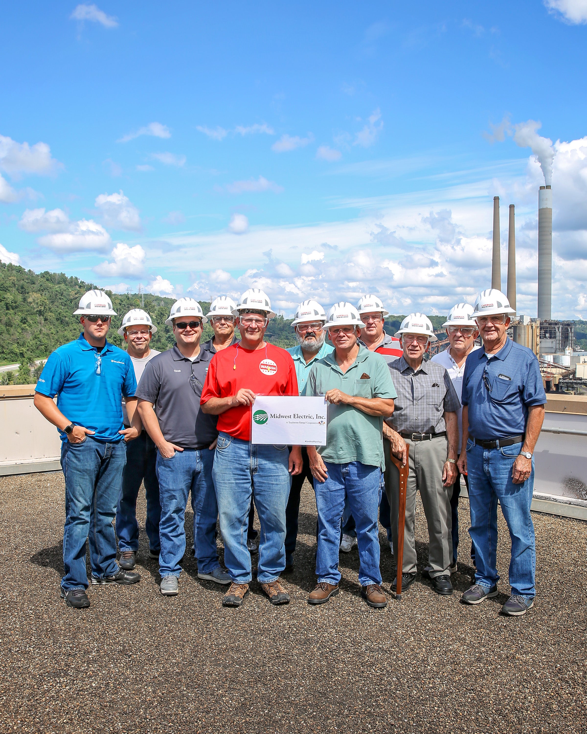 A group of Midwest Electric members took a tour back in 2018 to see Ohio's coal-powered plant, Cardinal Generating Station, up close and personal and see how clean it was.