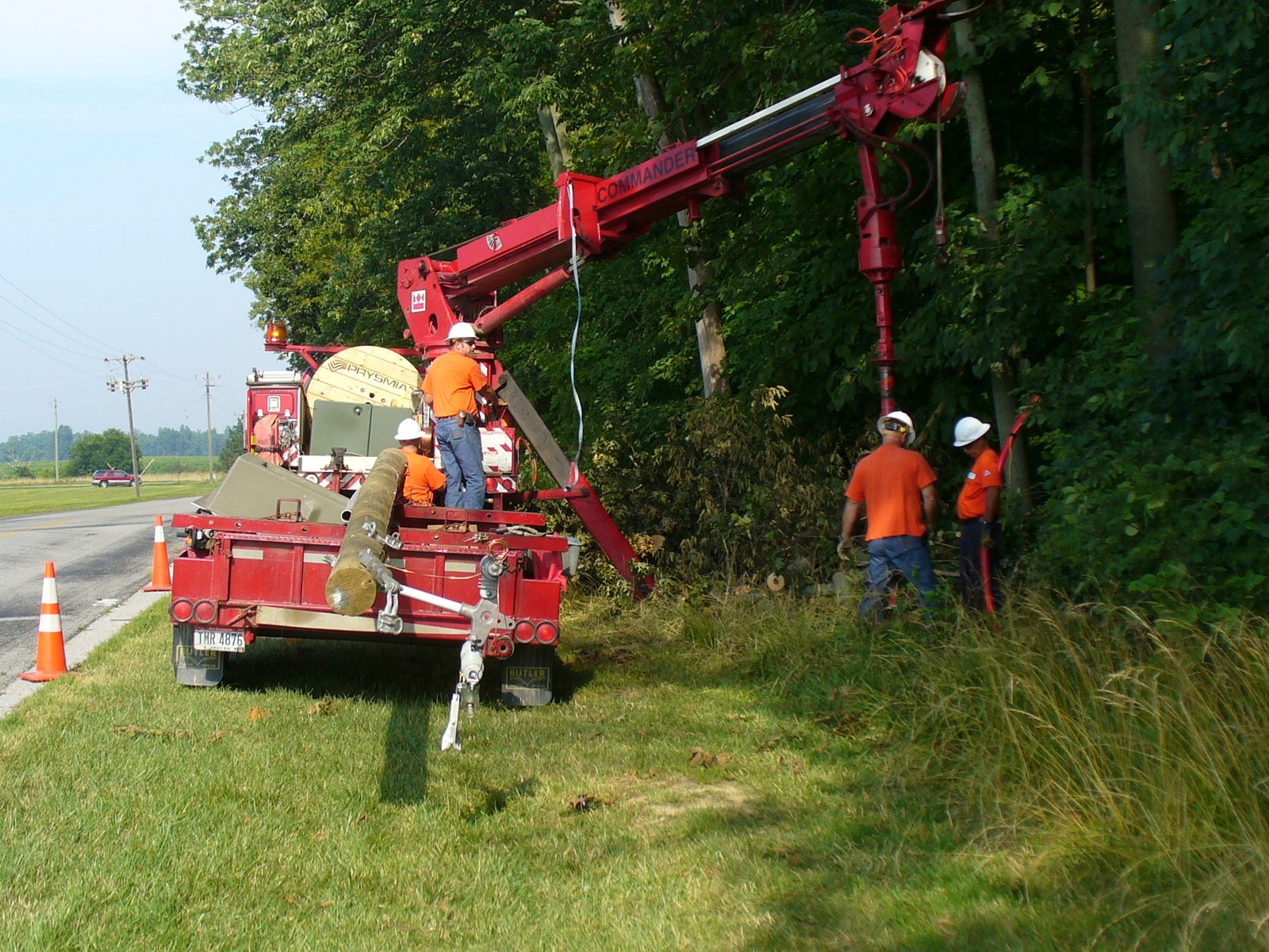 Steve working outside